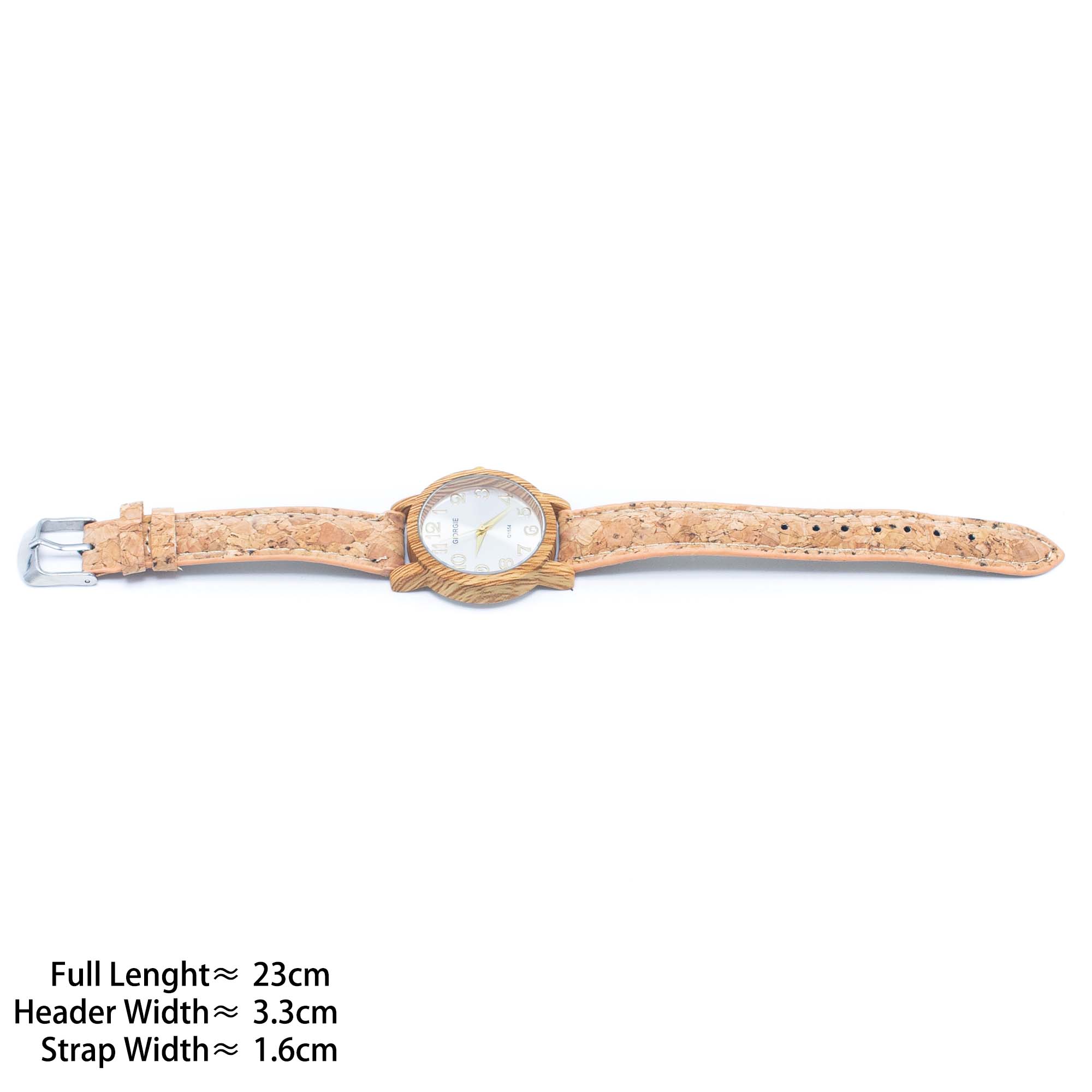 Meninas Bonitas Cork - Vente Montre – femme - Montre femme à bracelet en liège naturel WA-393 (sans boîte)3