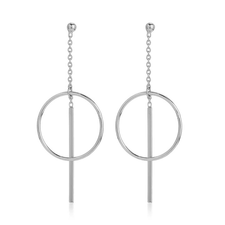 Circle & Bar Dangle oorbellen voor wholesale door Vanbelle