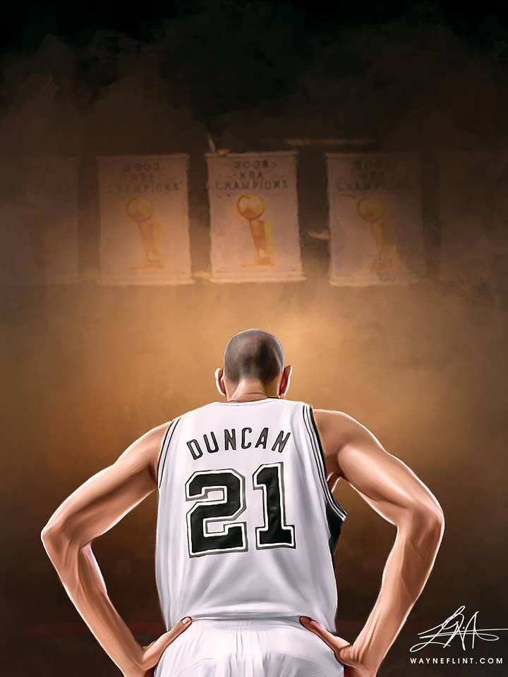 Tim Duncan for wholesale by Wayne Flint Digital Portraits