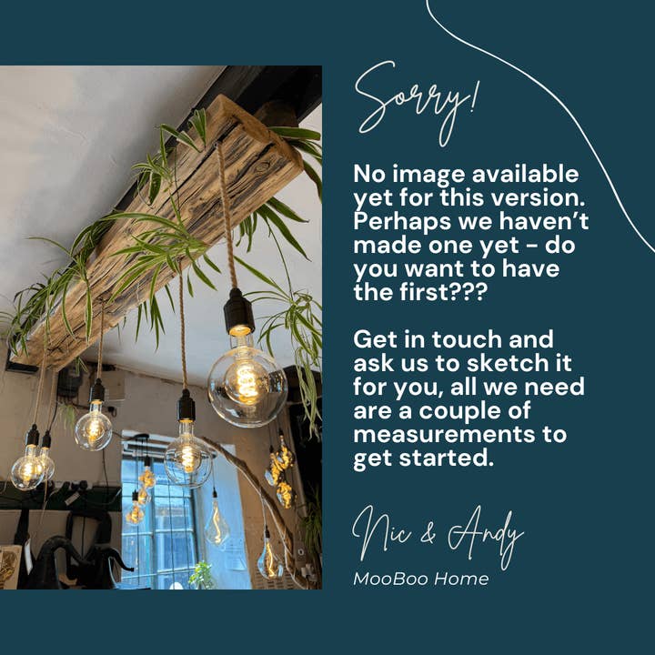 MooBoo Home - Wholesale Chandelier/Hanging Light - Wooden Beam Chandelier Water Resistant for Live Plant Display7