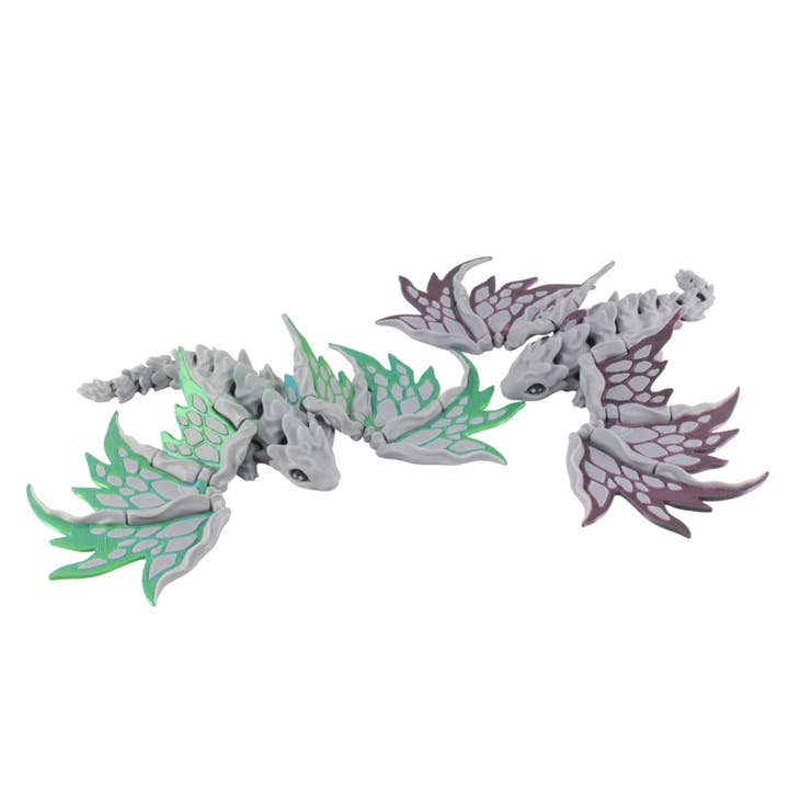 3D Printed Stone Dragon - Articulated and Moveable Wings for wholesale by PowerTRC 3D Print