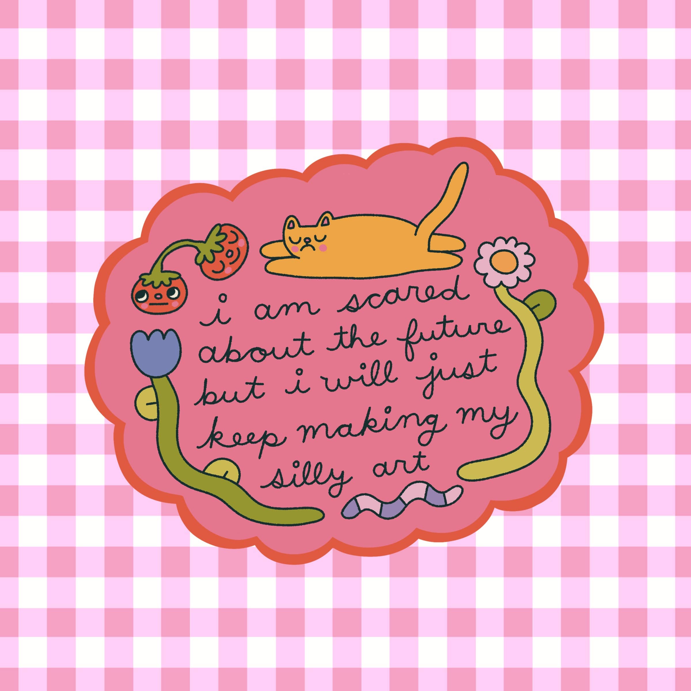 Caroline Friend Art - Vente Autocollant - Autocollant d'art farfelu