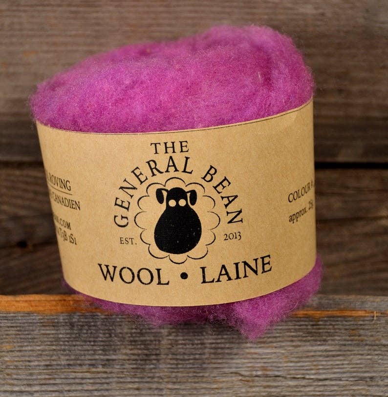 The General Bean - Wholesale Knutselbenodigdheden - Naaldviltwol - Lichtroze Roving