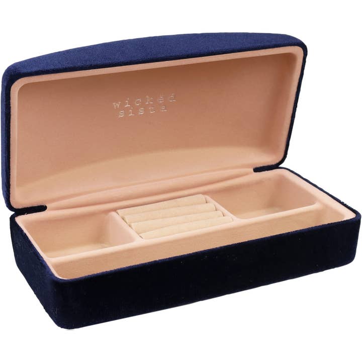 Wicked Sista Accessories - Vendita all'ingrosso Portagioie/organizer per gioielli - Portagioie Velvet Navy 1