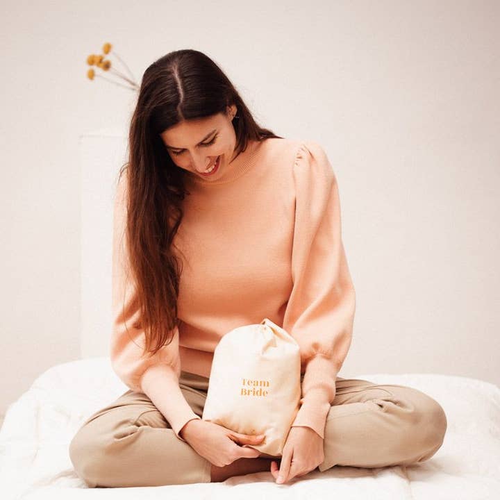 “Team Bride” Fabric Bag for wholesale by UO