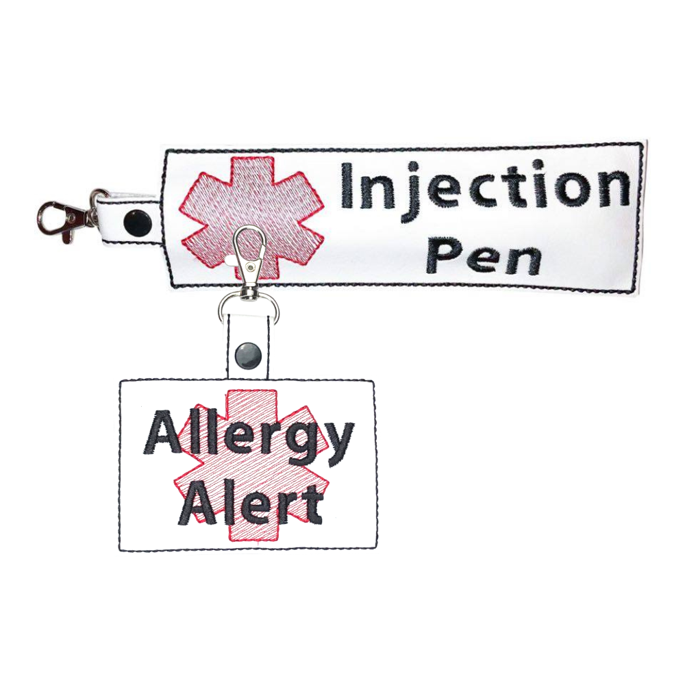 Medical Bag Tags, LLC – Porta-chaves - Unissexo por atacado – Etiqueta e Acessórios para Bolsa de Suporte de Caneta de Injeção3