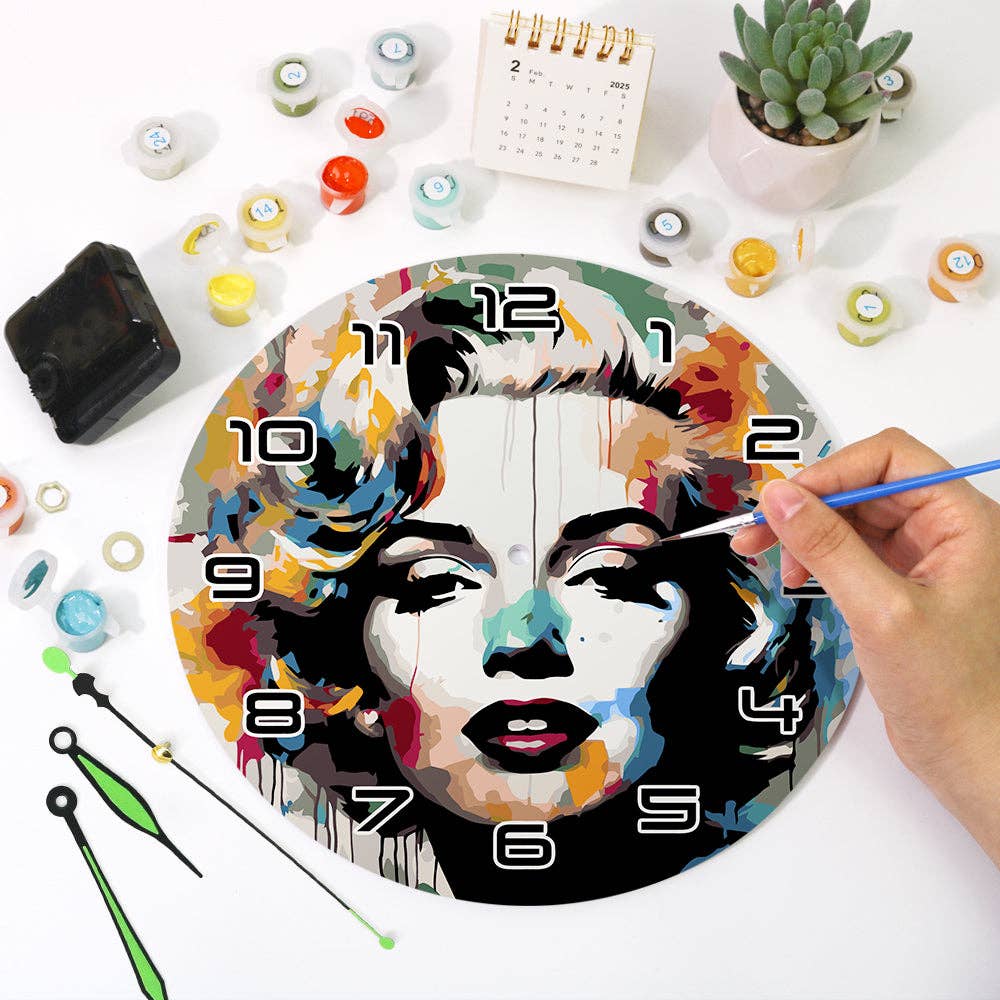 Paint Your Numbers - Wholesale DIY Craft Kit - Paint the Moment – Pop Icon Clock Kit21