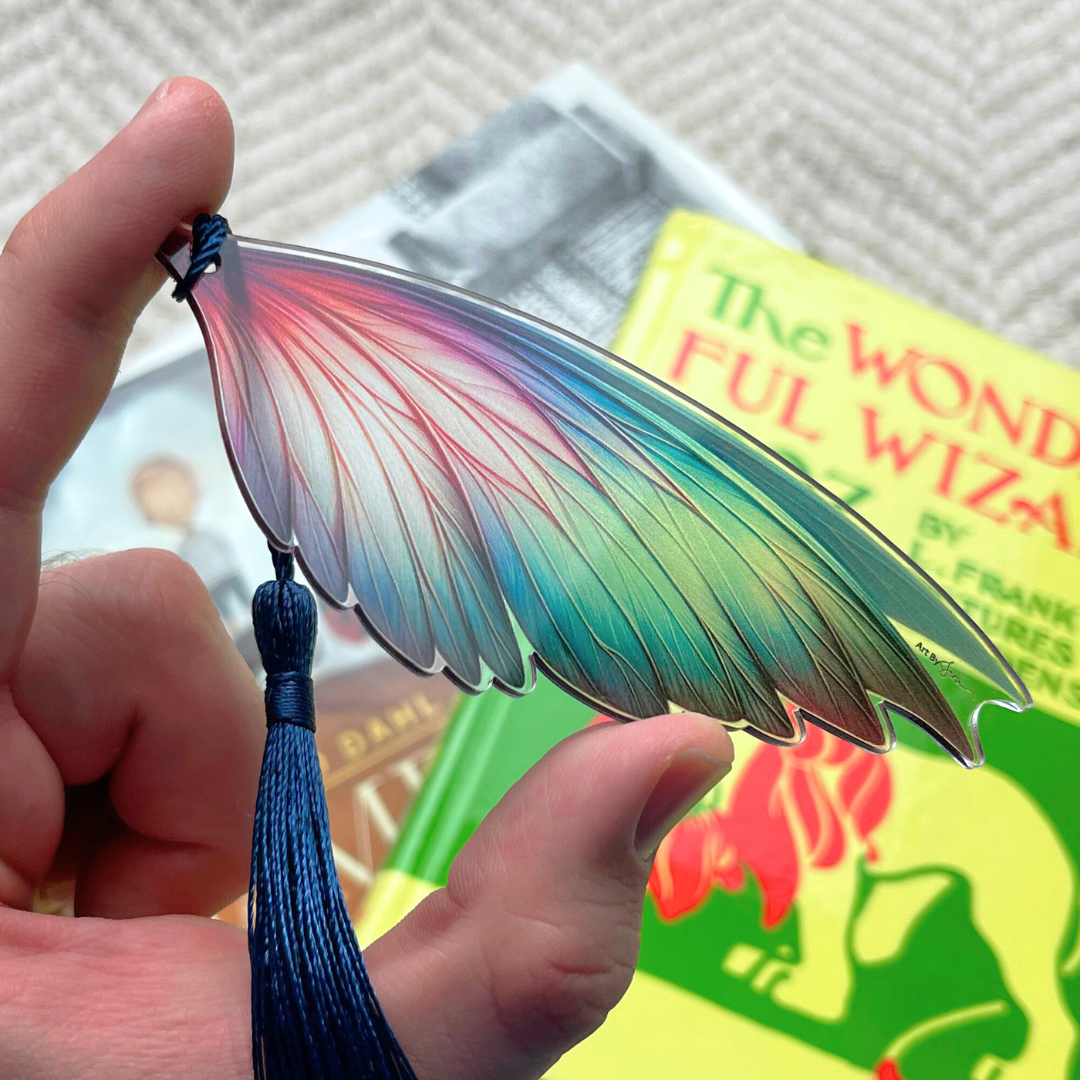 Lifeforce Glass, Inc. – Engroshandel Bogmærke – Akryl Fairy Wing-bogmærke med kvast3