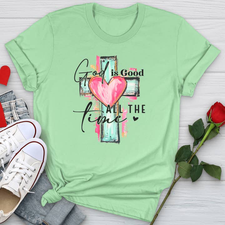 God Is Good All The Time Softstyle Tee for wholesale by Christian Lifestyle Collections