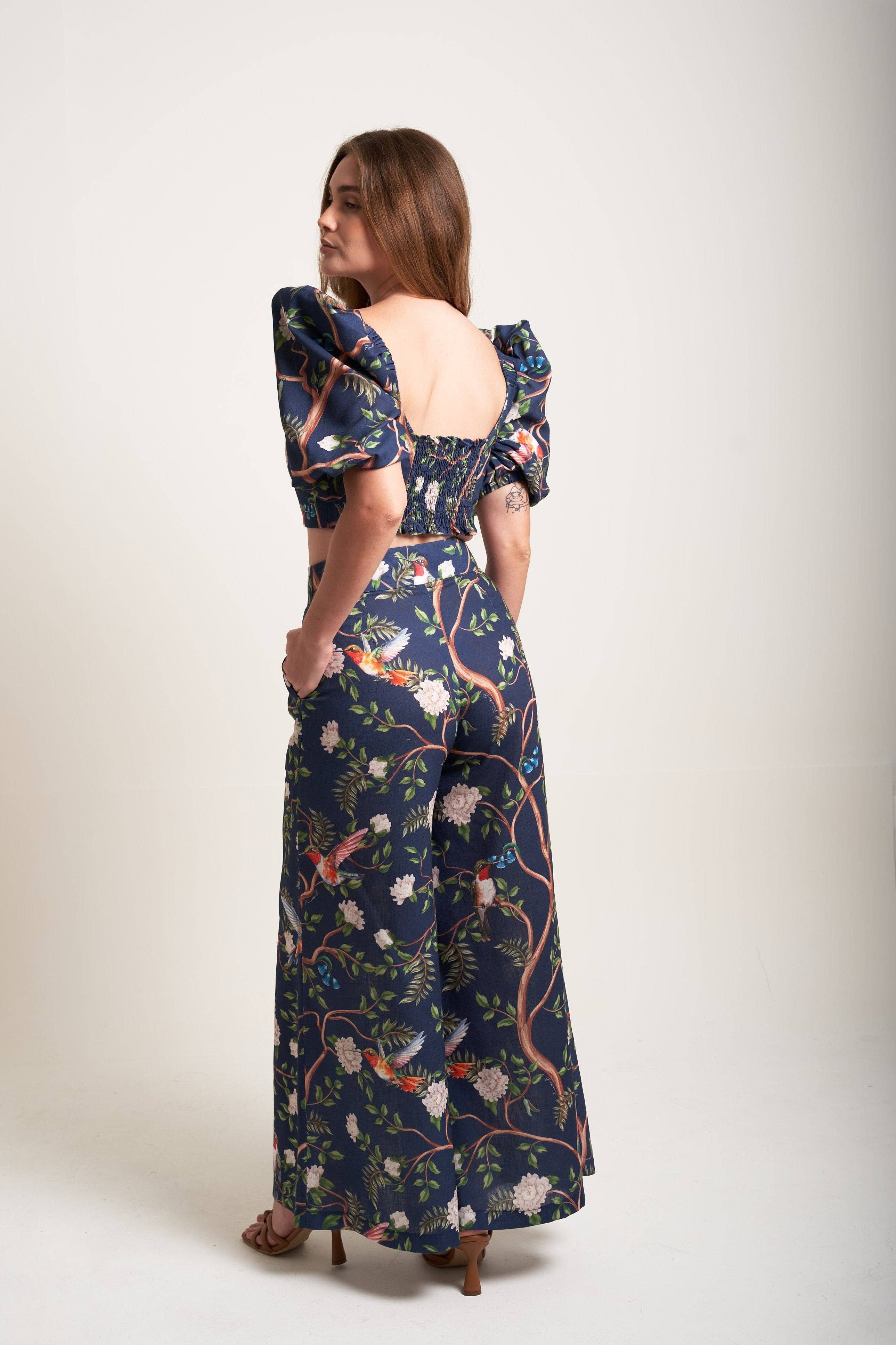 JUAJUA - Vendita all'ingrosso Pantalone - Donna - Pantaloni Hummingbird Haven Palazzo2