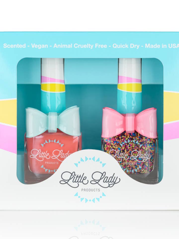 Peachy Rainbow Duo for wholesale by Little Lady Products