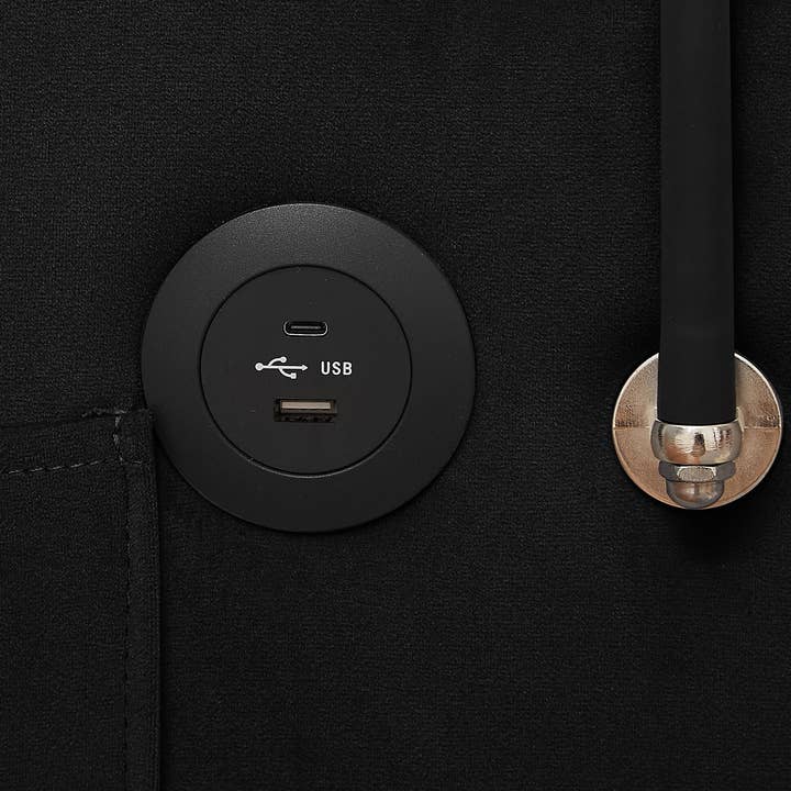 39F Inc. - Wholesale Sofa - Black Foldable Velvet Sofa Bed with USB and Storage4