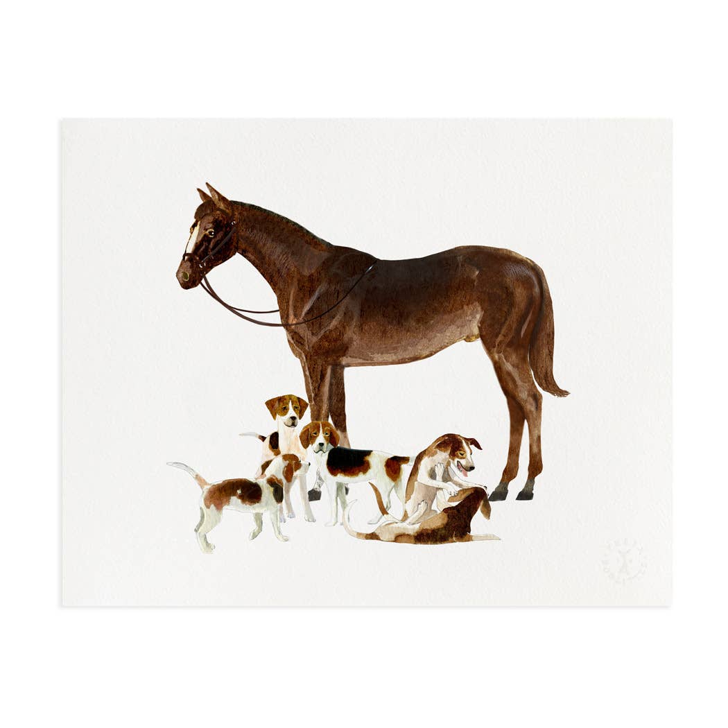 Felix Doolittle - Wholesale Art Print - Spring and Beagles - Art Print - Equestrian & Hunting1