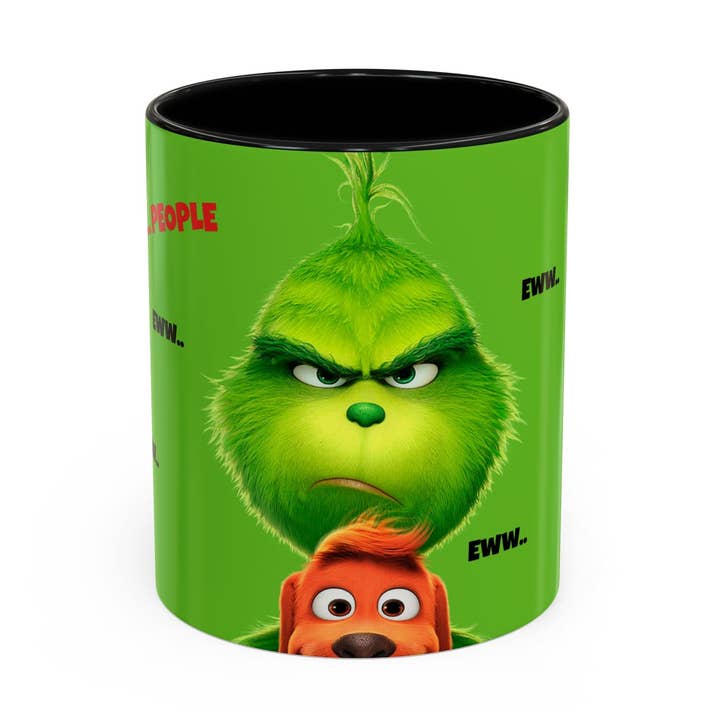 Tazza Grinch e Max | Tazza da caffè Accent 11oz 15oz per la vendita all'ingrosso da parte di Le Paperie Co