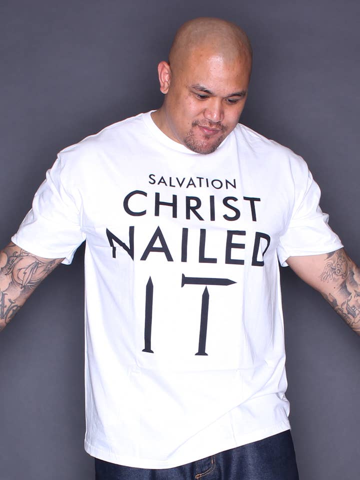 Christ Nailed It for wholesale by TBOC Apparel