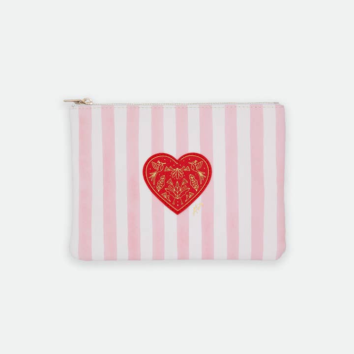 Täschchen mit pinken Streifen für den Großhandel von ALL THE WAYS TO SAY - Europe