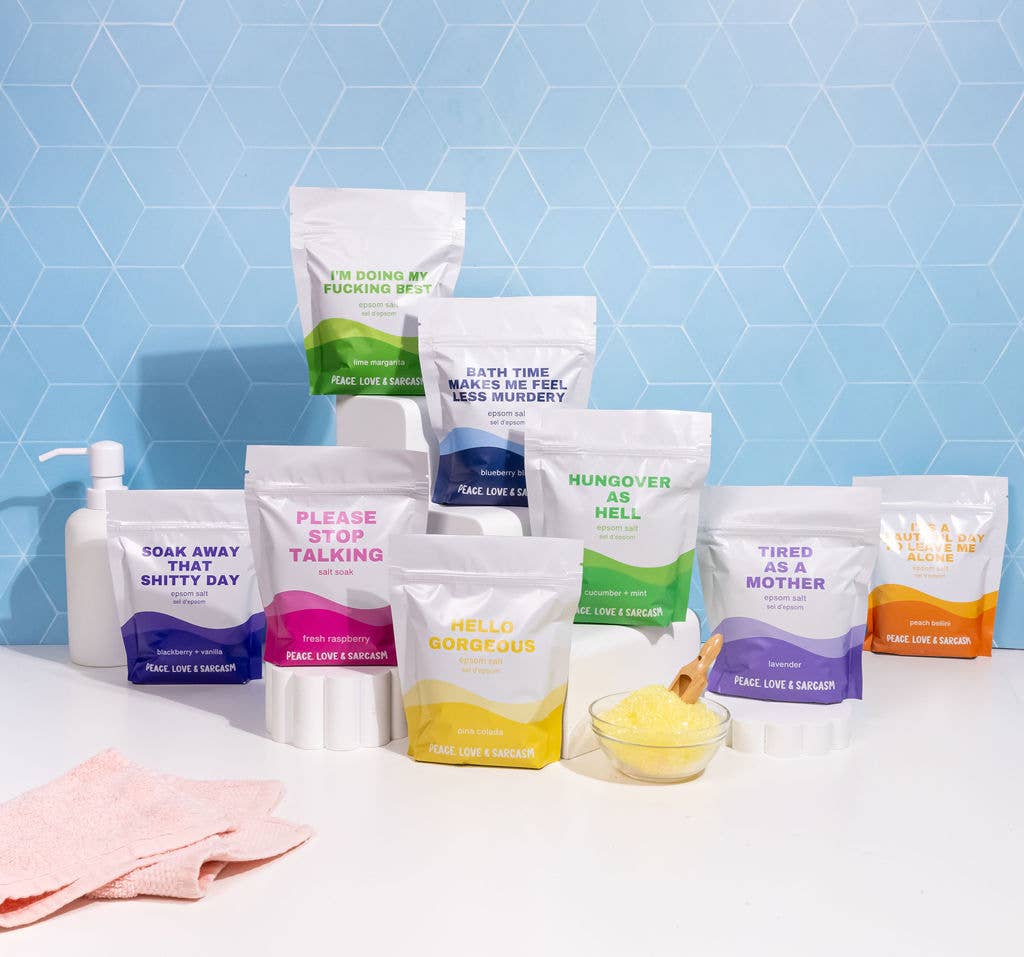 Peace, Love and Sarcasm - Wholesale Bath Soak/Milk - Please Stop Talking Epsom Salt Bath Soak1