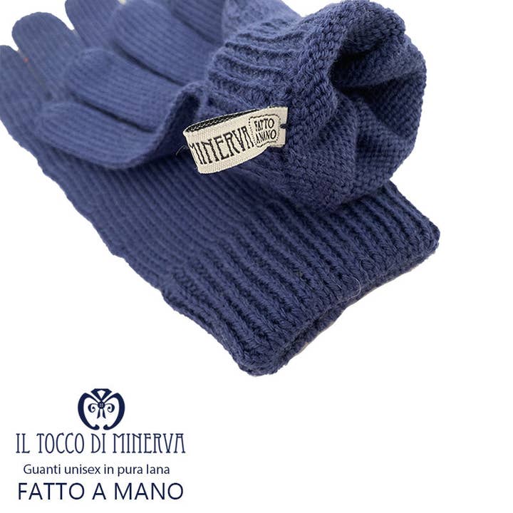 Unisex handsker i ren uld - Håndlavet for engroshandel hos Il Tocco di Minerva
