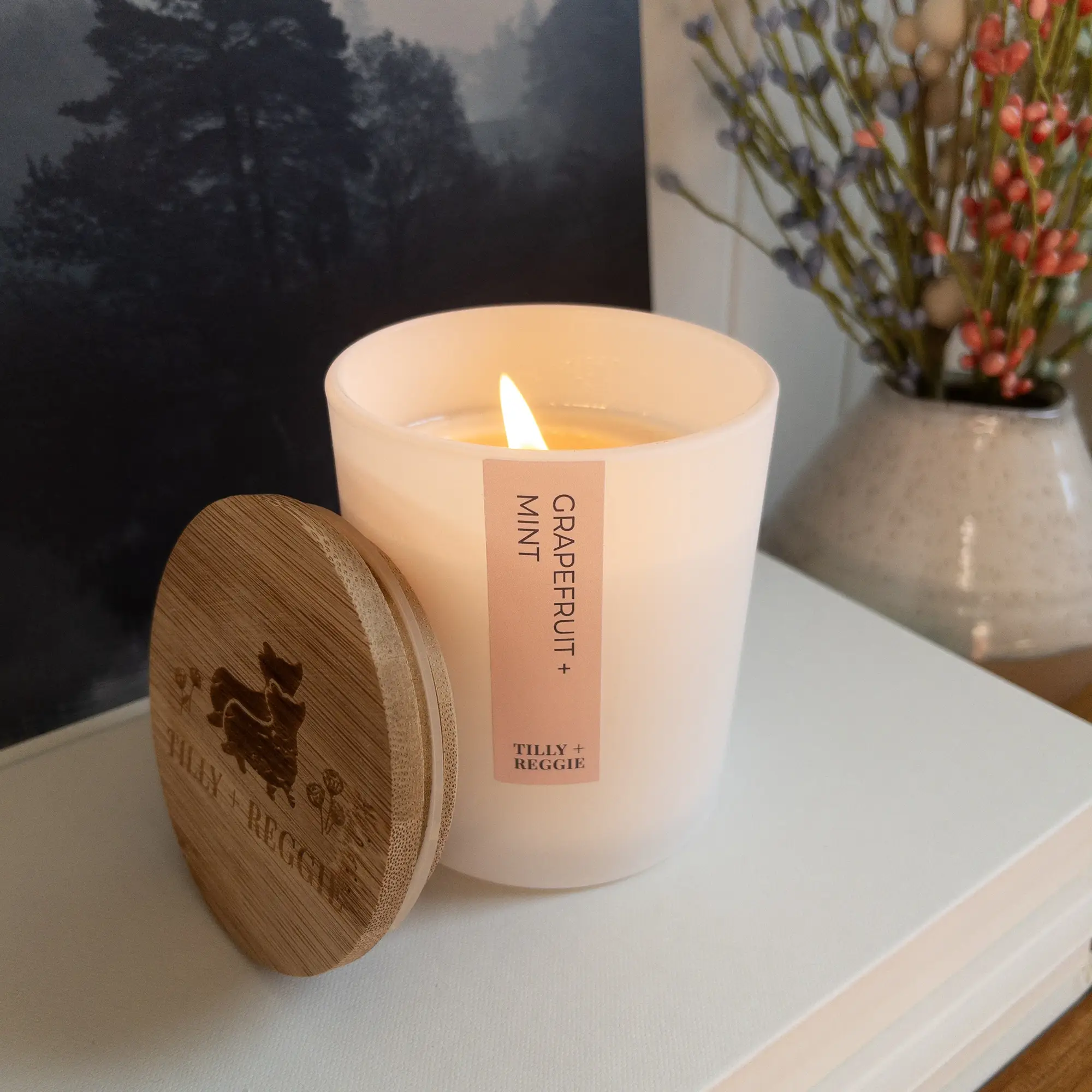 Tilly + Reggie - Wholesale Jar/Filled Candle - Soy Wax Candles | Classic Collection | Grapefruit + Mint2