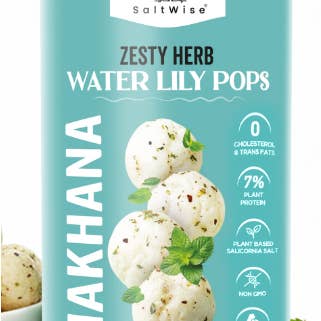 SaltWise Water Lily Pops (Foxnuts/Makhana | Protein-rich Healthy Snacks | Olive Oil Roasted, Gluten Free Snacking Pops | Seasoned with Plant-Based Salt & Zesty Herbs for wholesale by SaltWise