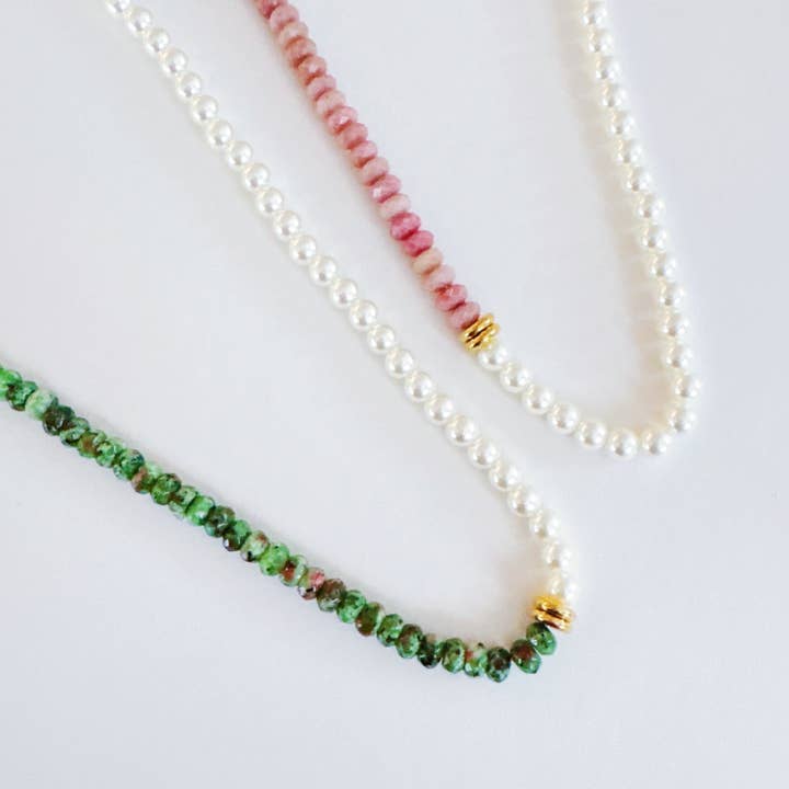 Pearl & Gem Harmony Necklace for wholesale by Ellison+Young