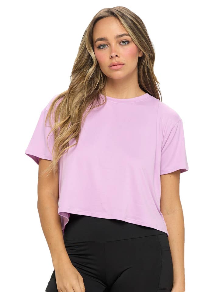 Knit Riot – Engroshandel T-shirt – til kvinder – Kortærmet Boxy Cropped Tee14