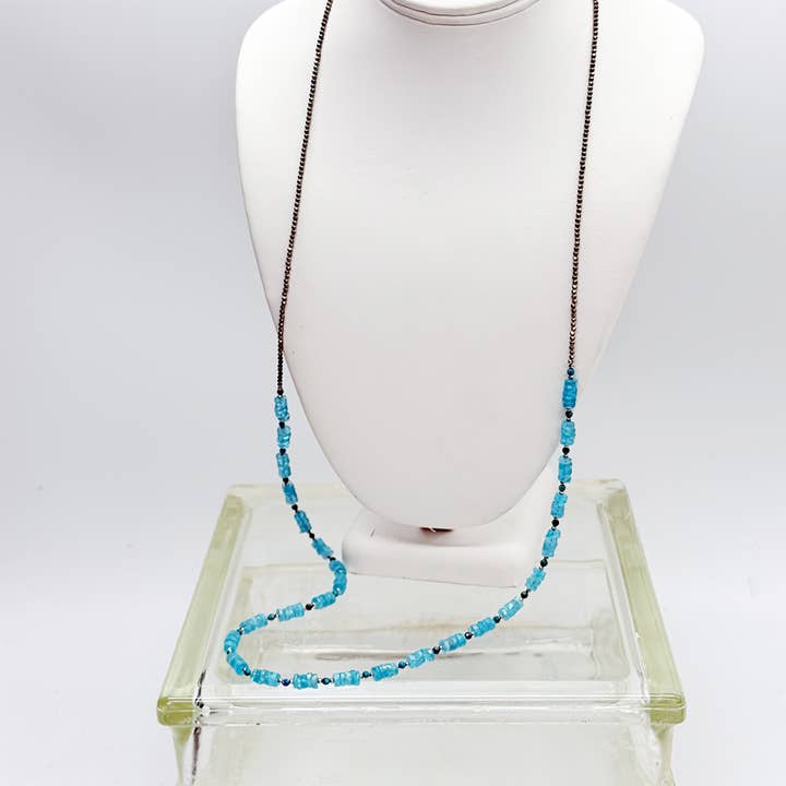 Apatite Zen Necklace for wholesale by Susan Roberts Jewelry
