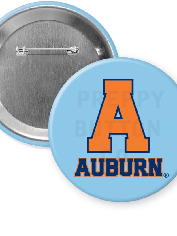 Vintage "A" Auburn Gameday Button for wholesale by Preppy Button Co. LLC.