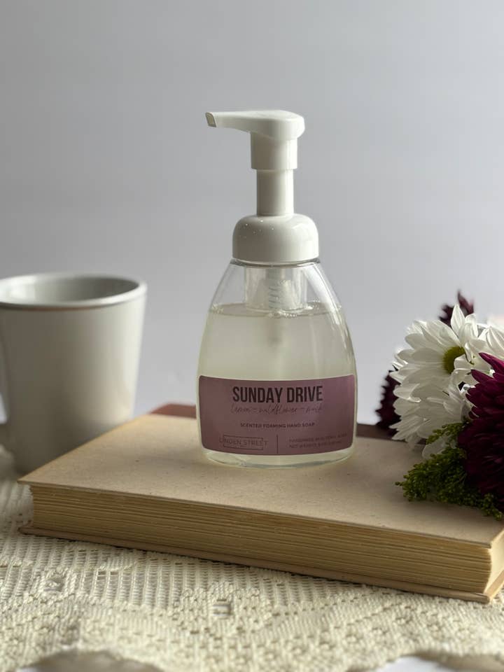 Sunday Drive: Luxurious Foaming Hand Soap for wholesale by Linden Street Studio