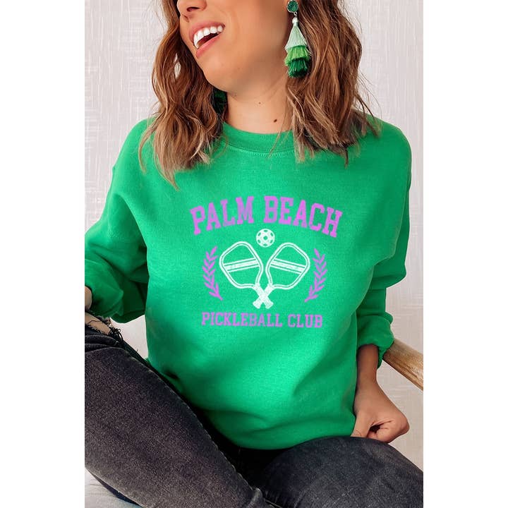 SWEAT-SHIRTS À MOTIF PALM BEACH PICKLEBALL CLUB pour la vente par Illustrated Society