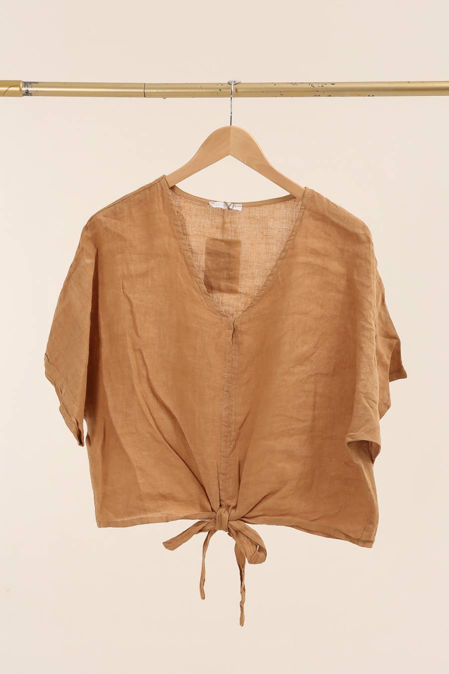 LÉA & LUC - Wholesale Overhemd met knopen - Dames - 100% linnen blouse met korte mouwen REF. 250713