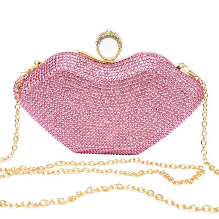 AB Lip Mouth Rhinestone Bag HB1642 for wholesale on Faire3