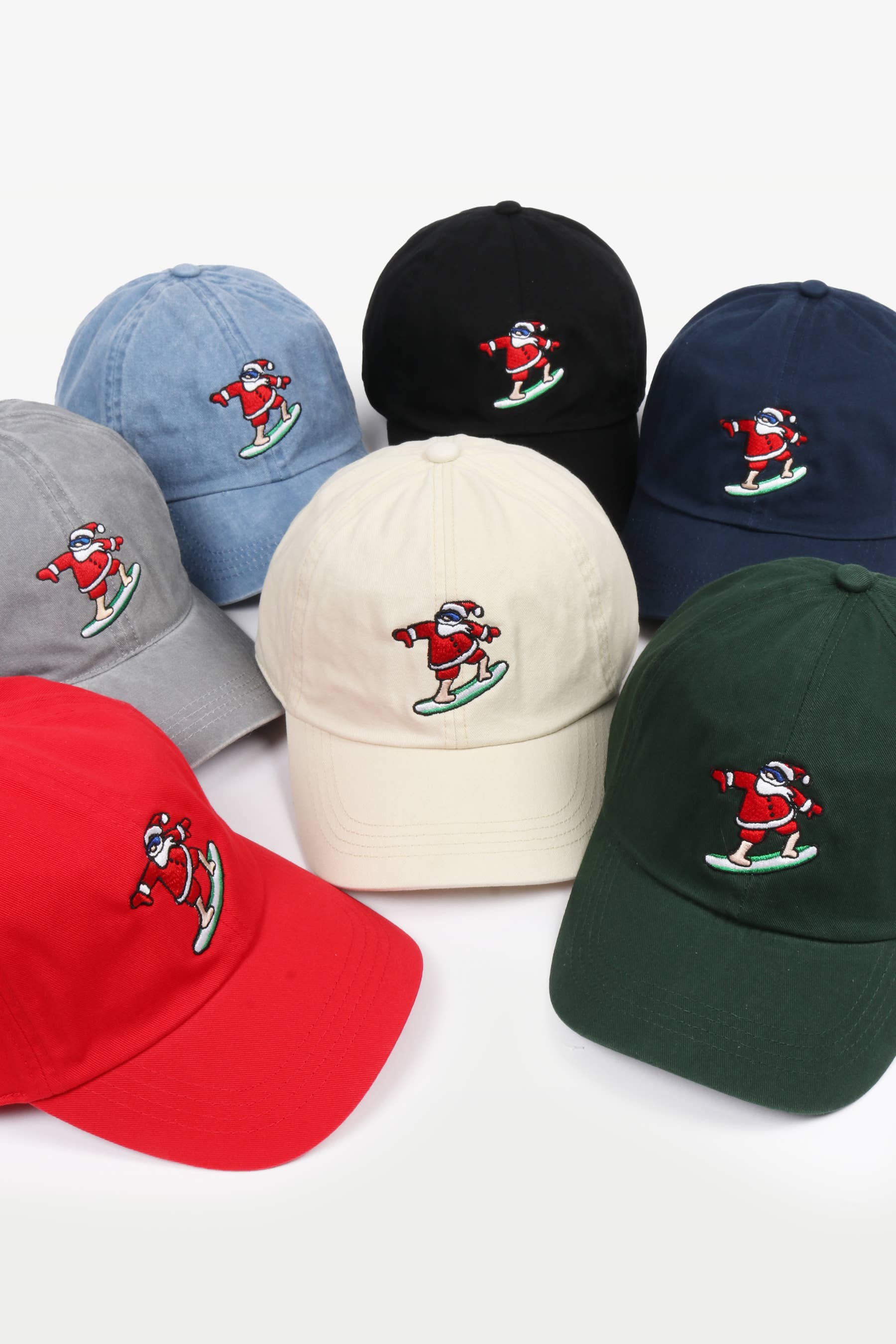 David And Young - Wholesale Baseball Cap - Unisex - Christmas SANTA embroidery stone washed Baseball Caps5