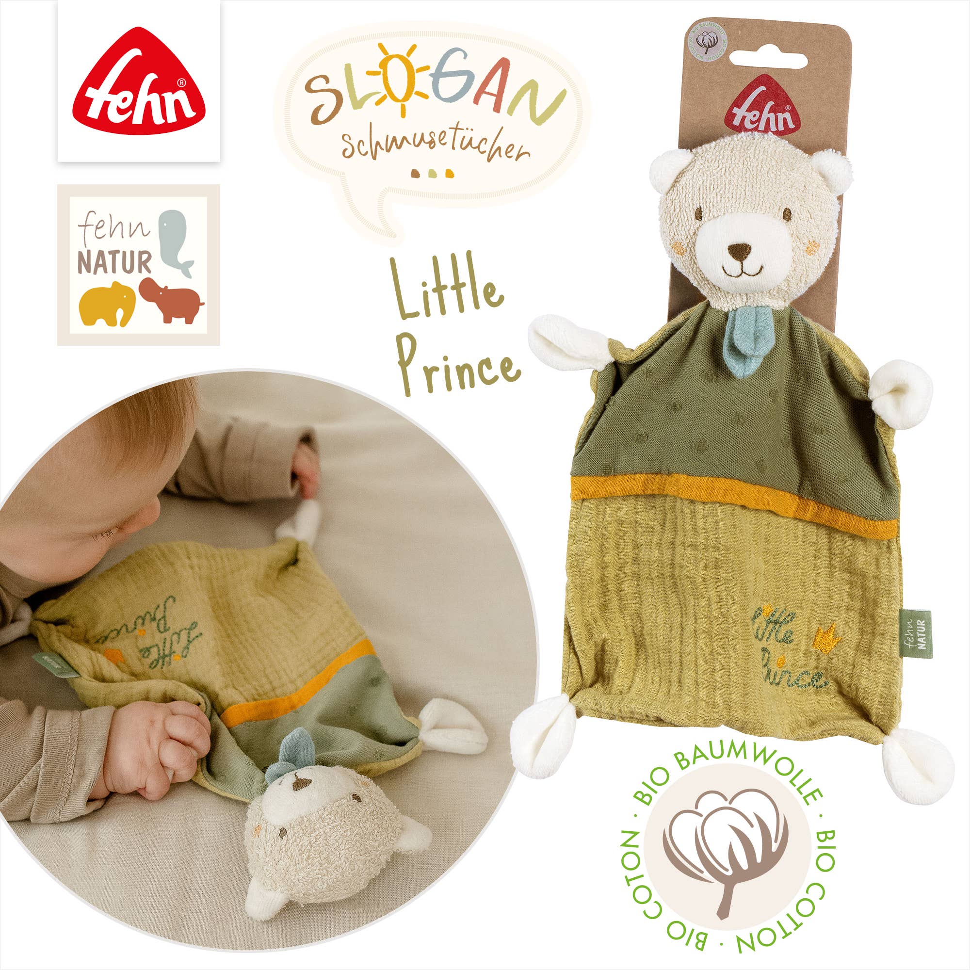 Fehn – wholesale Gosefilt - Baby – Björntäcke ”Prince” - Sovhjälpmedel & gosedduk4