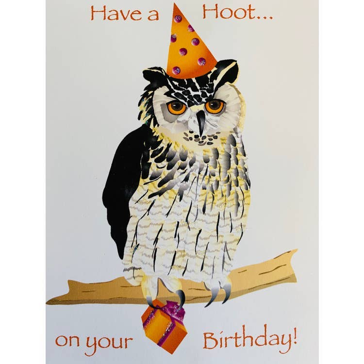 Studio Daedre - Wholesale Birthday Card - Owl Birthday - Loose Card0