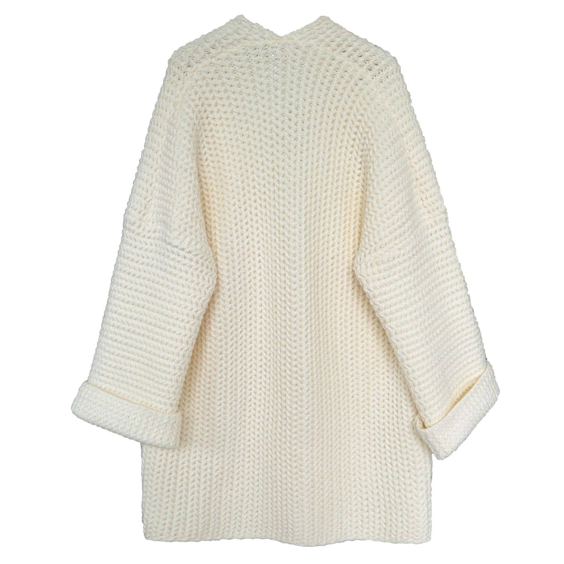 Rosa Clothing - Wholesale Cardigan - Women's - Gentle Soft Hollow Twist Knitted Long Cardigan1