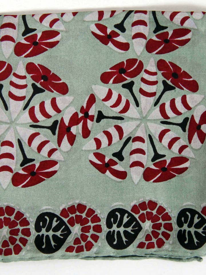 Khaki Mini-Idol Seidentuch für den Großhandel von Les Belles Vagabondes