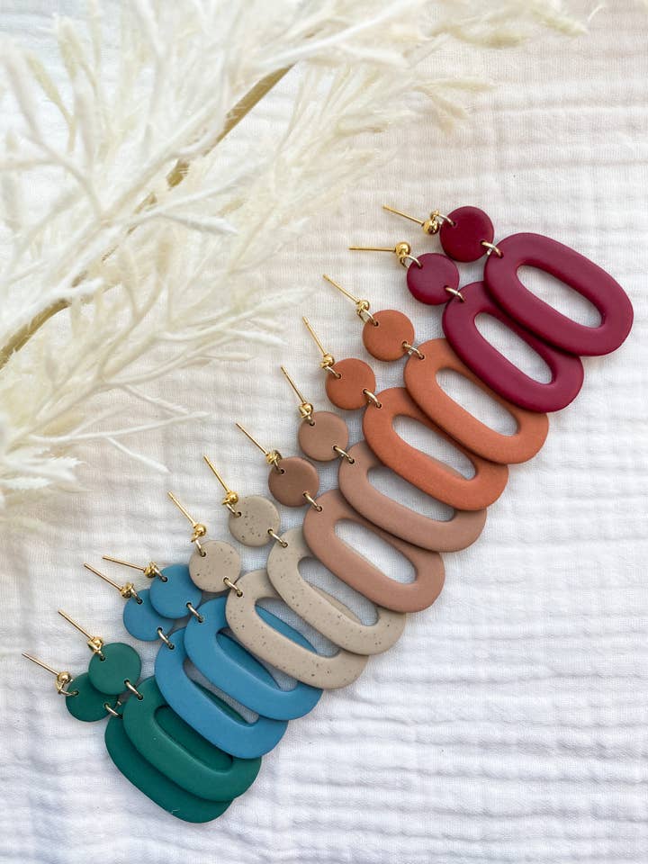 Trendy Summer Colored Earrings | Lightweight Clay Earrings for wholesale by A Thread and A Prayer
