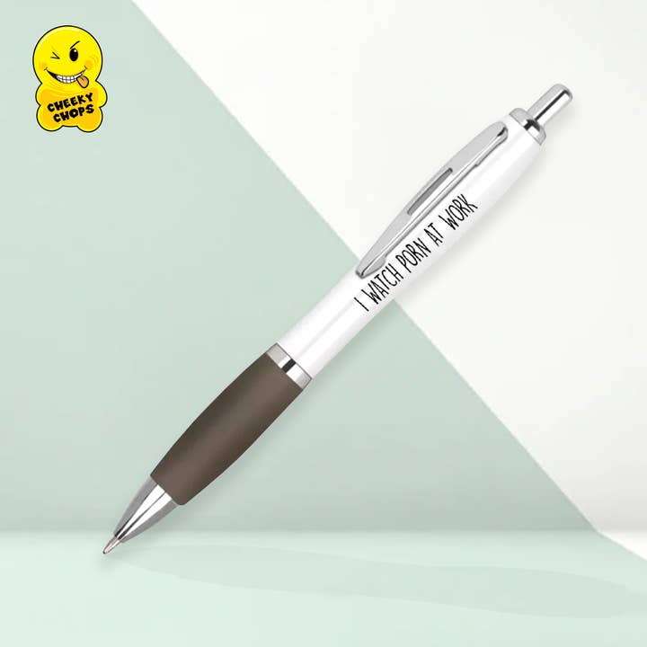 Cheeky Chops Cards & Wanky Candles – wholesale Pen – Funny Rude Offensive Novelty Pen -WATCH PORN AT WORK - PEN41