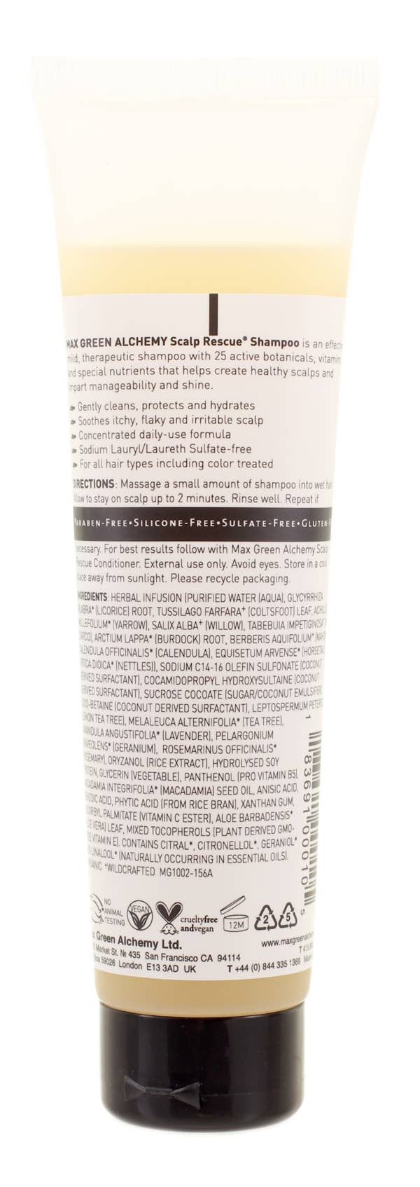 Max Green Alchemy - Wholesale Hair Shampoo - Scalp Rescue Shampoo Tube Size 6-pack (5.5 Oz Ea)1