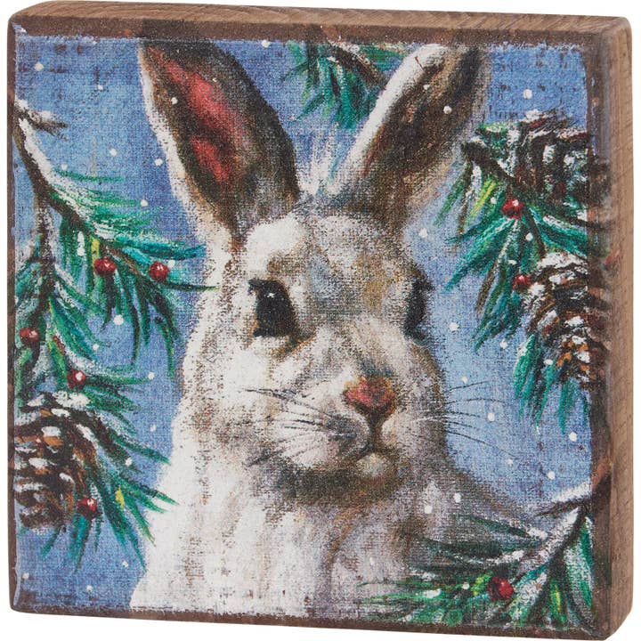 Bunny Block Sign for wholesale by Primitives by Kathy
