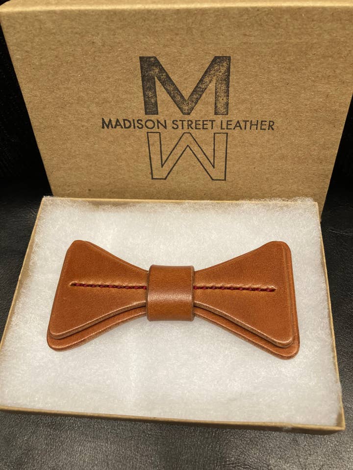 Tan Bowtie - Staple for wholesale by Madison Street Leather