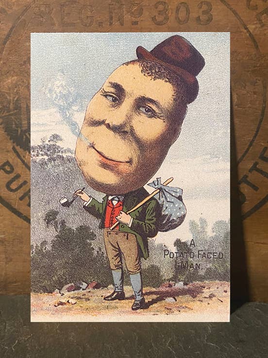 Hr. Kartoffel Hoved for engroshandel hos Irreverent Cards for Challenging Times