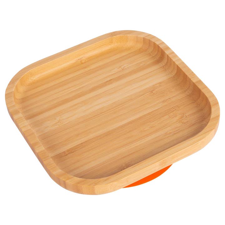 Rinkit Pty Ltd - Wholesale Dinner plate – Kids & Baby - Tiny Dining Children's Bamboo Suction Square Plate15