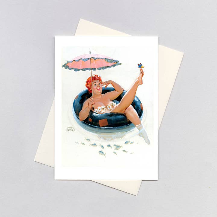 Hilda & Butterfly - Pin Up Girls Card för wholesale av Laughing Elephant