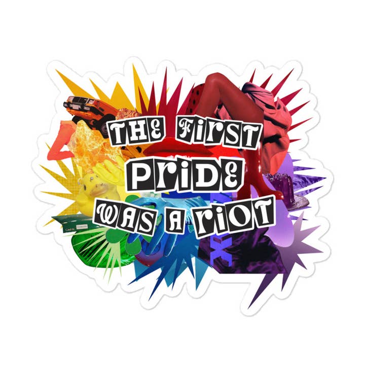 La Primera Orgullo fue una Revuelta Adhesivo de Vinilo para venta al por mayor de Feather & Fox Print Co.