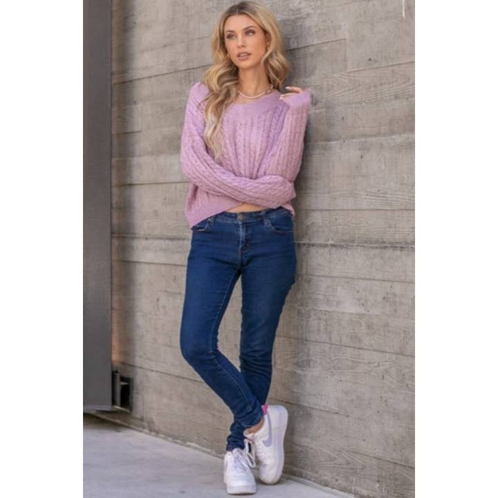 Verte - Wholesale Knit Sweater - Women's - CROPPED SWEATER_78T10474