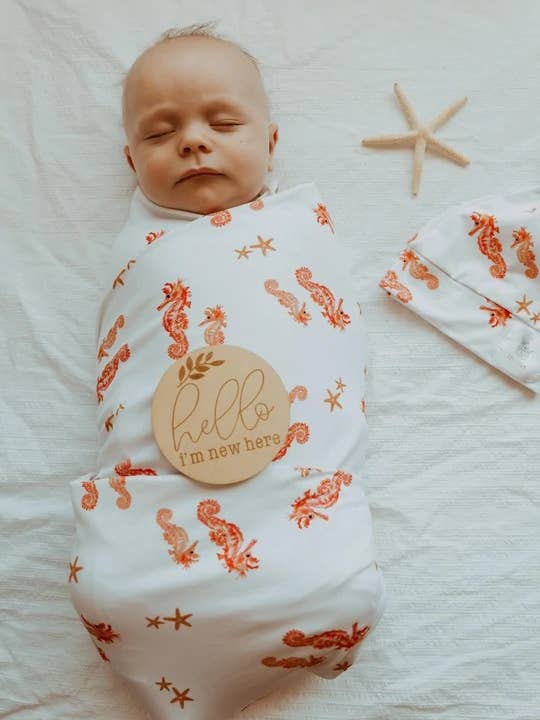 Seahorsing Around Wrap Set for wholesale by Doe and Fawn Collection