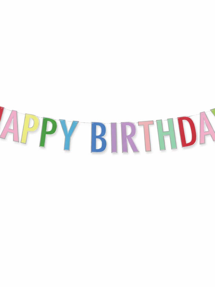 Buntes Happy-Birthday-Banner für den Großhandel von Josi James