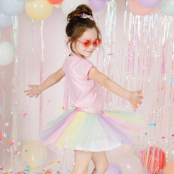 Sweet Wink - Wholesale Hair Bow - Kids - Pastel Rainbow Bow #2 Clip - Kids Birthday Hair Clip